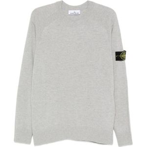 Stone Island, Heren, Truien, Grijs, Maat: XL
