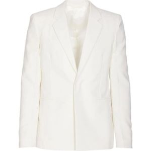 Givenchy, Heren, Jassen, Wit, Maat: 3XL Leer,