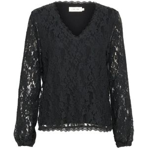 Cream, Dames, Blouses & Shirts, Zwart, Maat: M