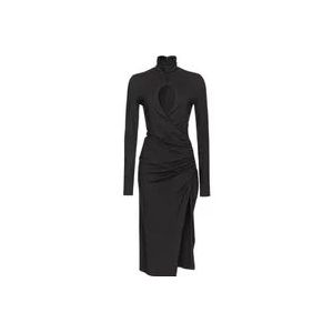 Pinko Midi Jurken , Black , Dames , Maat: M