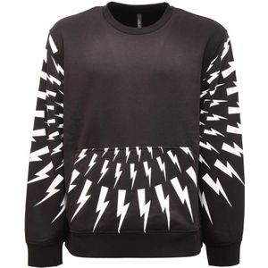 Neil Barrett, Heren, Sweatshirts & Hoodies, Zwart, Maat: XL