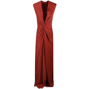 Max Mara, Dames, Jurken, Rood, Maat: XS Viscose,
