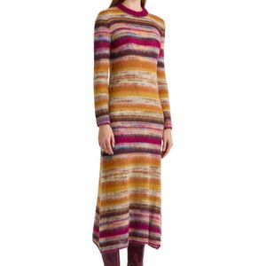 Maliparmi, Dames, Jurken, Veelkleurig, Maat: XS Mohair,