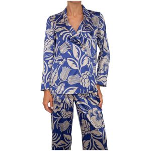 Marella, Dames, Jassen, Blauw, Maat: S Poliester,