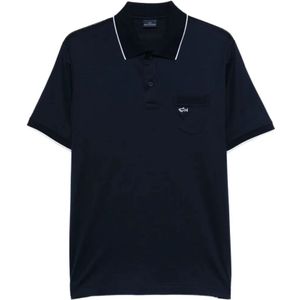 Paul & Shark, Heren, Tops, Blauw, Maat: L Katoen,