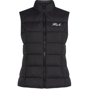 Karl Lagerfeld, Dames, Jassen, Zwart, Maat: L Nylon,