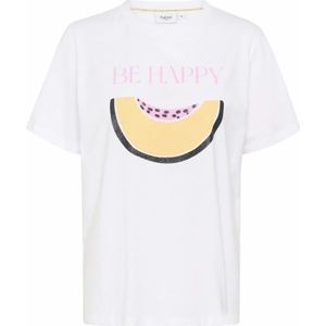 Saint Tropez - Pampas Stijl - T-shirt - Wit - Katoen