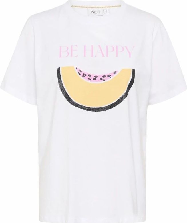 Saint Tropez - Pampas Stijl - T-shirt - Wit - Katoen