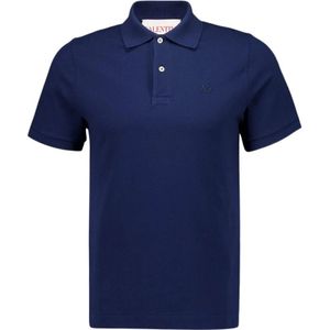 Valentino Garavani, Heren, Tops, Blauw, Maat: S Katoen,