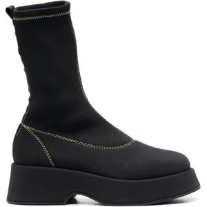 Ganni Enkellaarsjes , Black , Dames , Maat: 36 EU