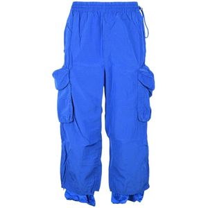 Sunnei, Heren, Broeken, Blauw, Maat: L Nylon,