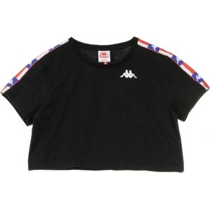 Kappa, Dames, Tops, Zwart, Maat: L