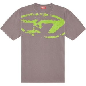 Diesel, Heren, Tops, Paars, Maat: L Katoen,