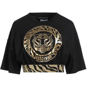 Just Cavalli, Dames, Tops, Zwart, Maat: XS