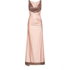 Rabanne, Dames, Jurken, Roze, Maat: L Jersey,