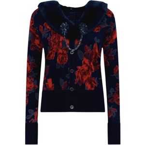 Blugirl, Dames, Truien, Veelkleurig, Maat: S Tweed,