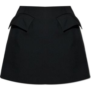 Alexander McQueen, Dames, Rokken, Zwart, Maat: S Wol,
