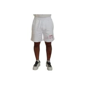 Dsquared2 Witte Casual Bermuda Shorts Gemaakt in Italië , White , Heren , Maat: M