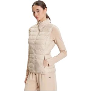 Emporio Armani Ea7, Dames, Jassen, Beige, Maat: S