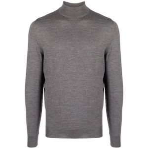 Drumohr, Heren, Truien, Grijs, Maat: S Wol,