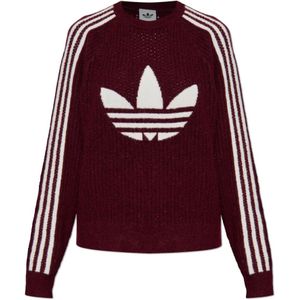 Adidas Originals, Dames, Truien, Rood, Maat: L Wol,