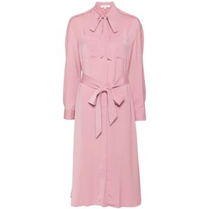 Maison Kitsuné, Dames, Jurken, Roze, Maat: L Katoen,