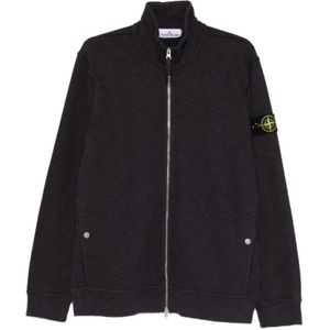 Stone Island, Heren, Sweatshirts & Hoodies, Zwart, Maat: 2XL