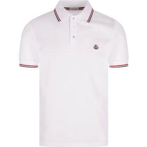 Moncler, Heren, Tops, Wit, Maat: S