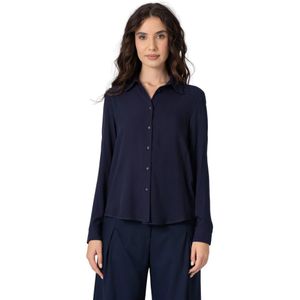 Kocca, Dames, Blouses & Shirts, Blauw, Maat: L