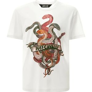 Just Cavalli, Heren, Tops, Wit, Maat: M