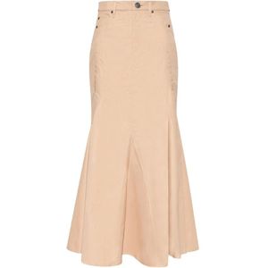 Burberry Maxi rok , Pink , Dames , Maat: XS