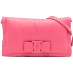 Salvatore Ferragamo Pre-owned, Dames, Pre-owned, Roze, Maat: ONE Size Leer,