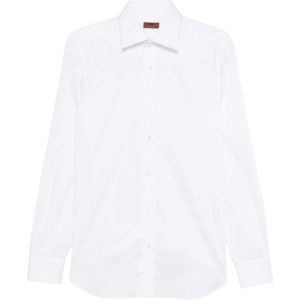 Barba, Heren, Overhemden, Wit, Maat: M