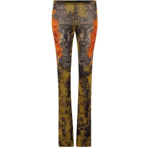 Jean Paul Gaultier, Dames, Broeken, Veelkleurig, Maat: S Polyamide,