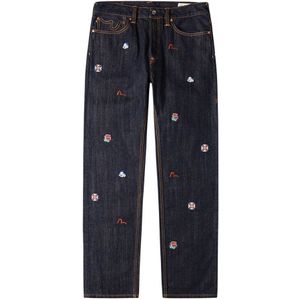 Evisu, Heren, Jeans, Blauw, Maat: W32