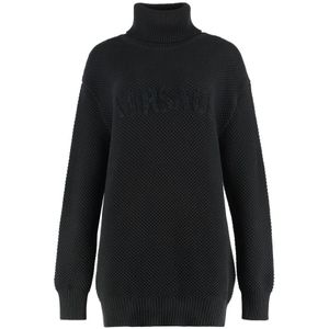 Versace, Dames, Truien, Zwart, Maat: 3XS Zijde,