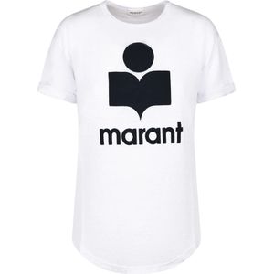 Marant étoile, Dames, Tops, Wit, Maat: L Katoen,