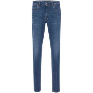 Fay, Heren, Jeans, Blauw, Maat: W35 Denim,