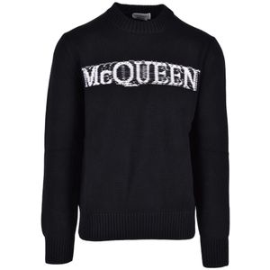 Alexander McQueen, Heren, Truien, Zwart, Maat: L Katoen,