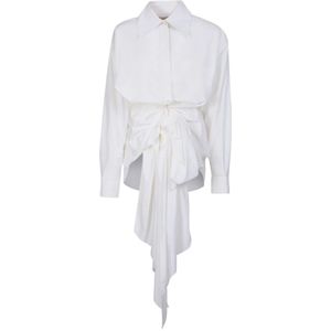 Quira, Dames, Blouses & Shirts, Wit, Maat: 2XS Katoen,