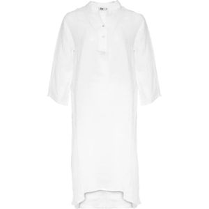 Tiffany, Dames, Jurken, Wit, Maat: S/M Linnen,