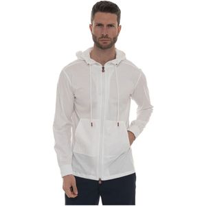 Kiton, Heren, Sweatshirts & Hoodies, Wit, Maat: L Katoen,