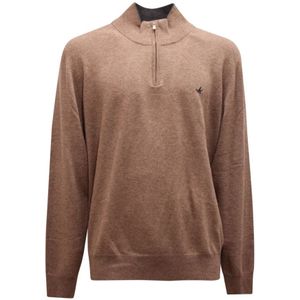 Brooksfield, Heren, Truien, Bruin, Maat: 3XL Wol,