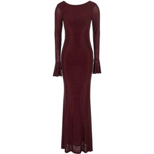 Twentyfourhaitch, Dames, Jurken, Paars, Maat: XS Poliester,