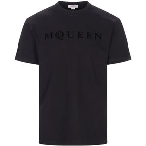 Alexander McQueen, Heren, Tops, Zwart, Maat: L Katoen,