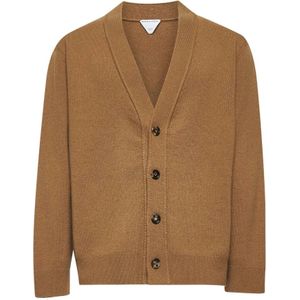 Bottega Veneta, Heren, Truien, Bruin, Maat: M Kasjmier,