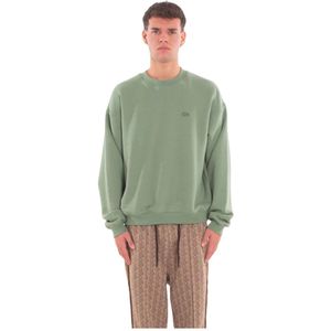Lacoste, Heren, Sweatshirts & Hoodies, Groen, Maat: S Fleece,