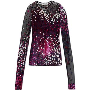 Lanvin Transparante top , Multicolor , Dames , Maat: S