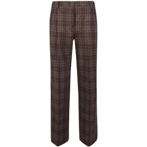 QL2 Quelledue, Dames, Broeken, Bruin, Maat: M Wol,