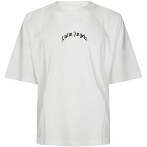 Palm Angels, Heren, Tops, Wit, Maat: S